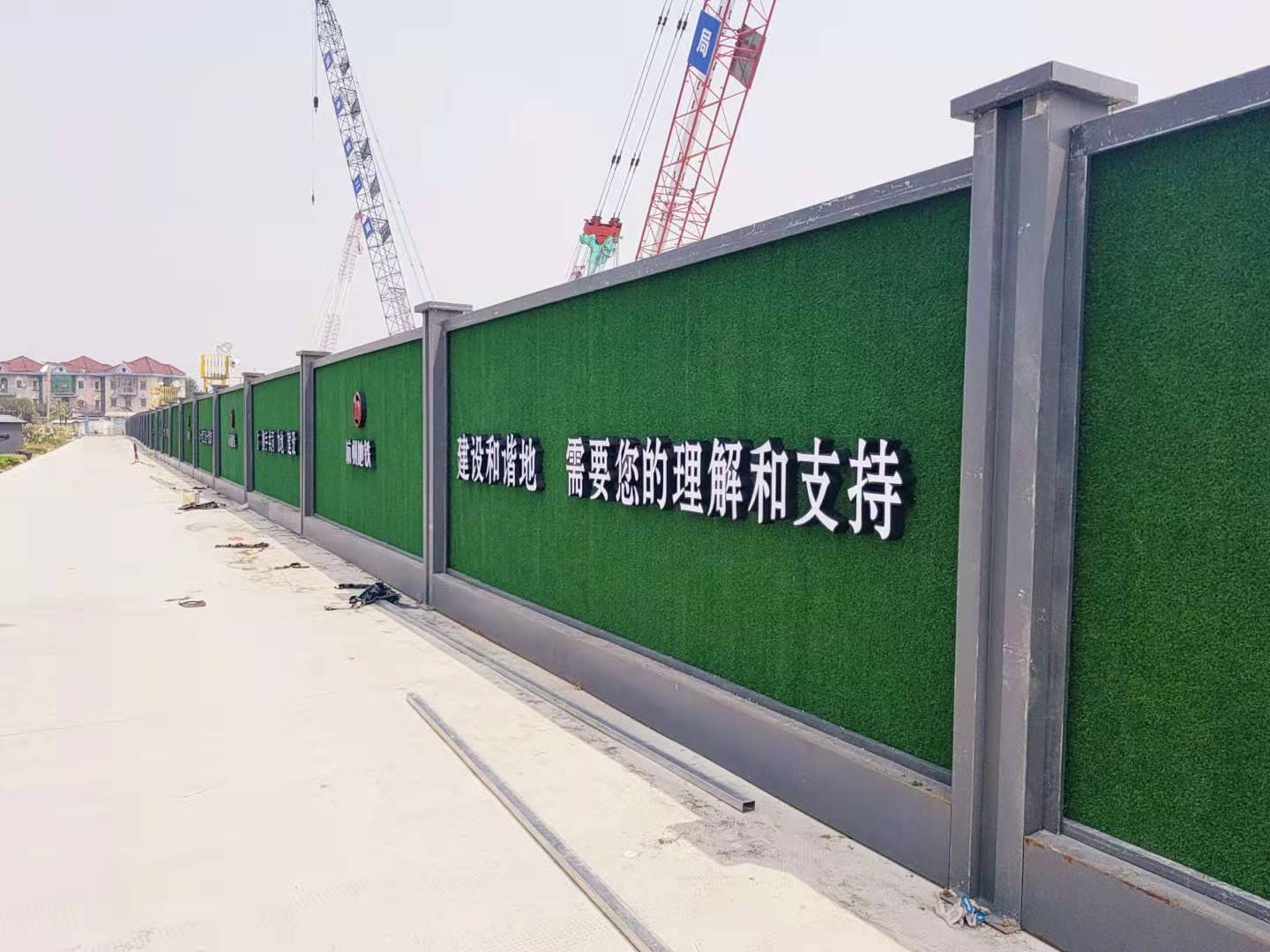 装配式合阳钢结构围挡（杭州合阳地铁围挡）